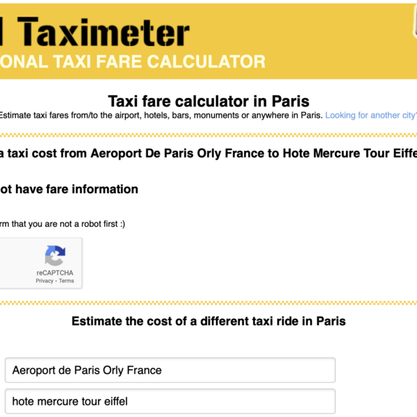 World taximeter